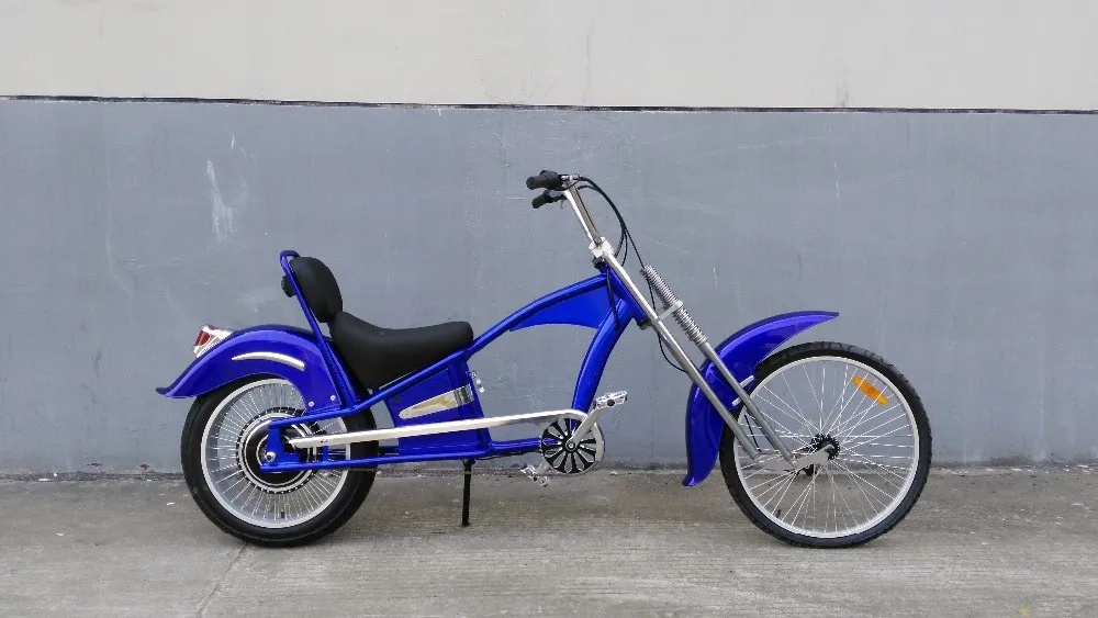 cutom built electric chopper bike