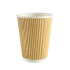 12oz Kraft Paper Coffee Cup disposable Wholesale new disposable