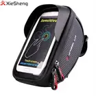 Private Label Waterproof Microfiber Bicycle Phone Bag Front Cycling Tube Frame Cycling Pouch Cellphone Bike handlebar bag