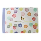 Watercolor series weld bound PP slip in photo album xxx photo album