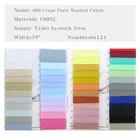 wholesale woven plain style high quality Textile cloth wrinkles Washed 100% cotton fabric for jacket Fashion outdoor wear