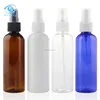 IBELONG 100ml amber blue clear white round shape PET plastic perfume atomizer spray bottle