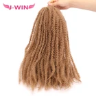 Cheap Top Quality Synthetic Twist Crochet Braiding Hair 18 inch Marley Braid Afro Kinki Hair