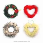 feather flower decorative flower wreath