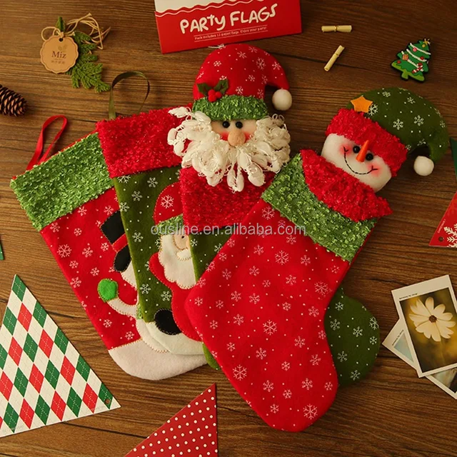 2017 bulk christmas decoration for wall mounted children santa christmas stockings - Christmas Stockings Bulk 2017 bulk christmas decoration for wall mounted children santa christmas stockings - Christmas Stockings Bulk
