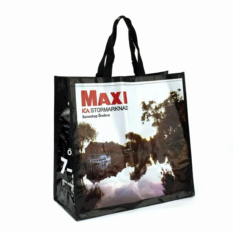 Durable waterproof pp woven shopping bag to russia