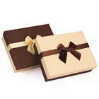 Custom Special Bow Tie Packaging Gift Box with Lid Cardboard Paper Box with Tie