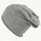 high quality fashion knit long beanie hat for men