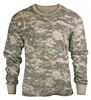 Wholesale Camo long sleeve t shirts custom army t shirts 60 cotton 40 poly casual tee for men shirt