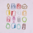 Lower moq creative promotional gift custom shaped metal paper clip