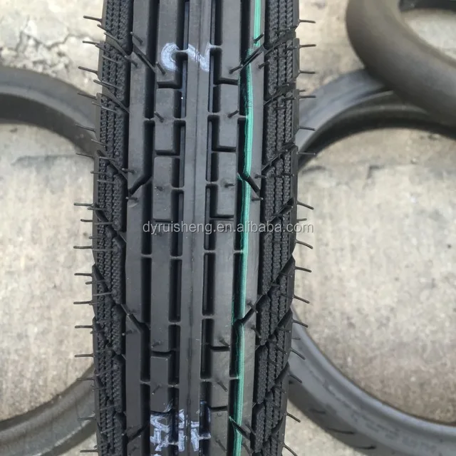 Ruisheng motorcycle tyre factory 3.00-18 motorcycle tyre and tube