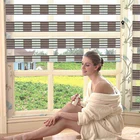 Gold supplier day night zebra fabric for vertical roller blind slats