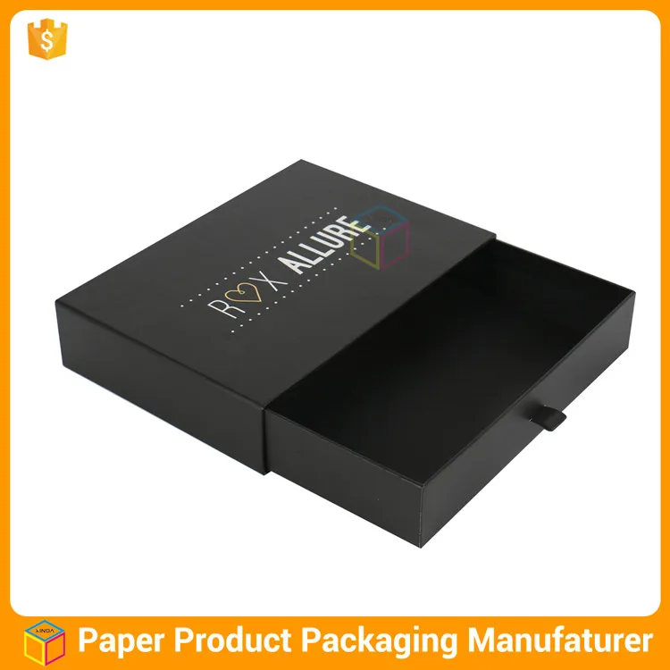 custom wholesale black packaging gift t shirt box