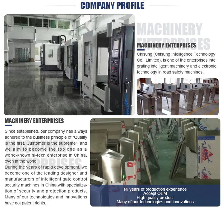 Outdoor Rfid Card Reader Security Turnstile Swing Gate