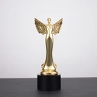 Hot-selling custom metal crystal angel trophy for creative gifts and souvenirs