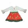 Drop Shipping OEM/ODM Christmas kids clothes baby girls wear long sleeve party dresses