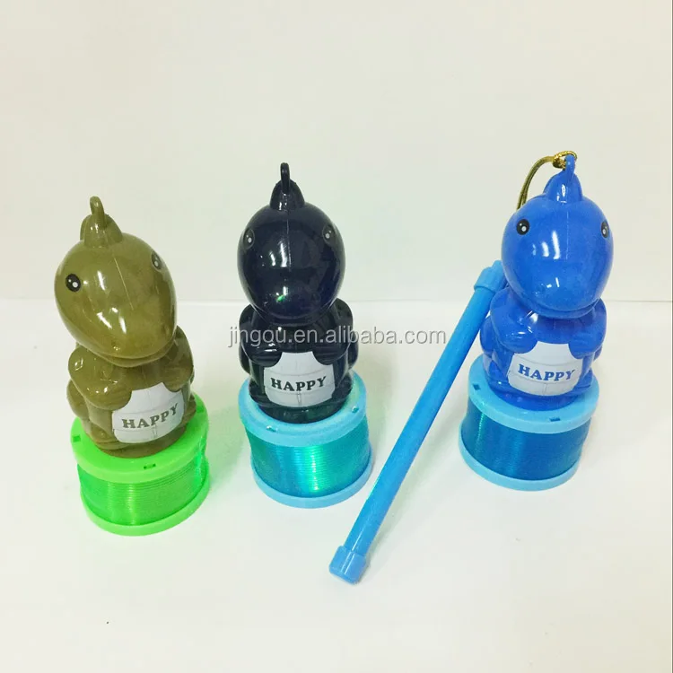 plastic slinky spring lantern toy with light