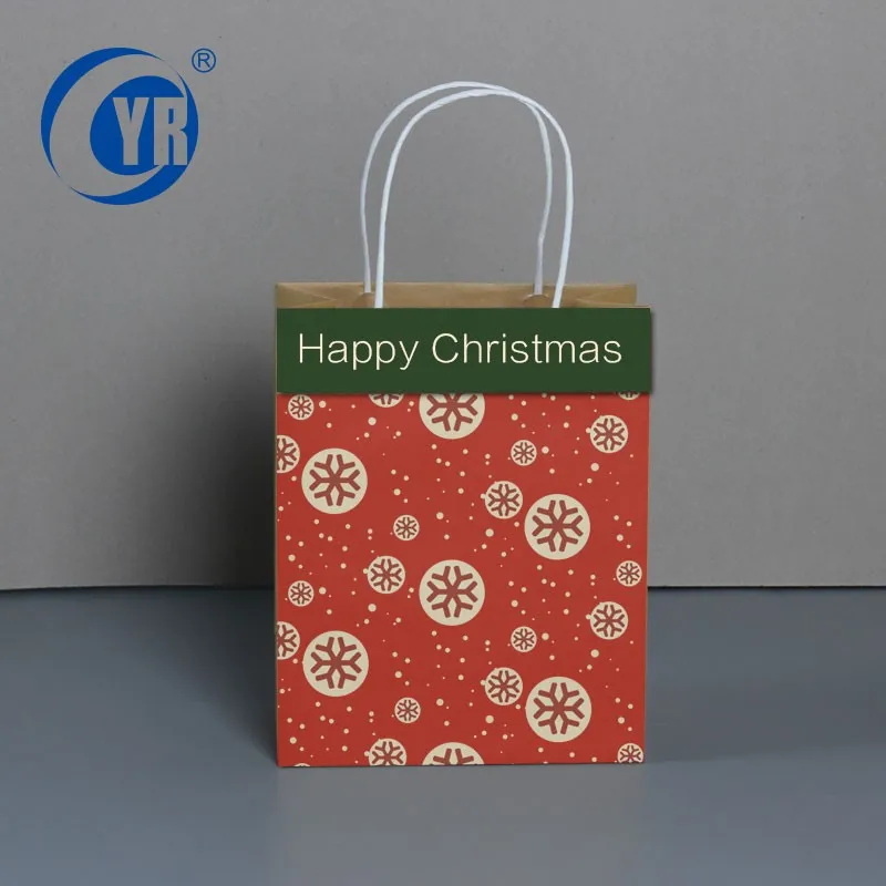 custom new design gift bag christmas paper bag