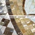 Handmade flower 3d wall art decor glass tile round mosaic medallion floor patterns