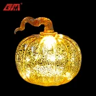 Factory direct wholesale Halloween Flashing glass LED pumpkin decoration lantern gifts