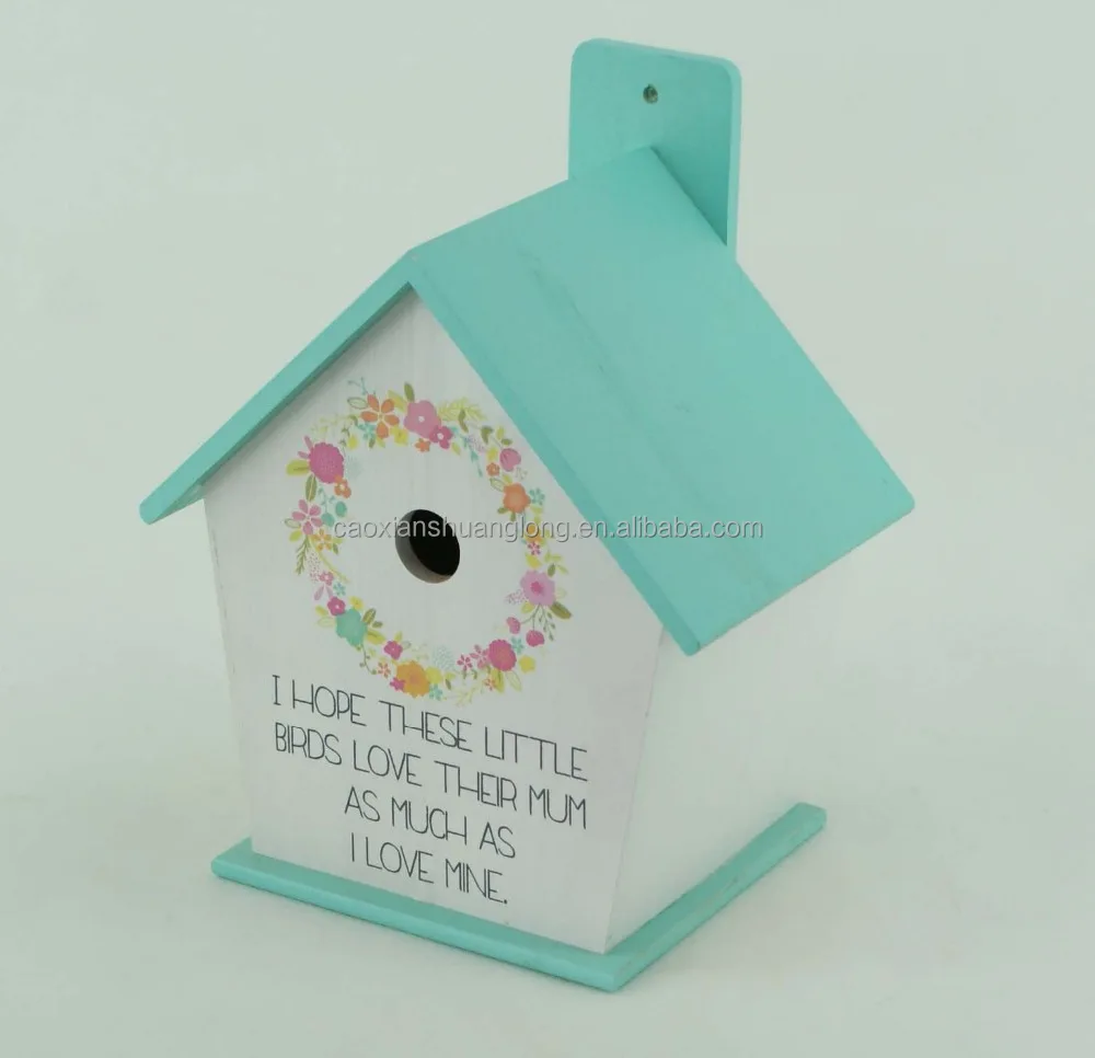 wooden diy pet bird house