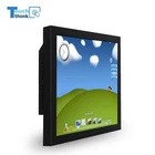 19" industrial touch screen computer panel mount monitor