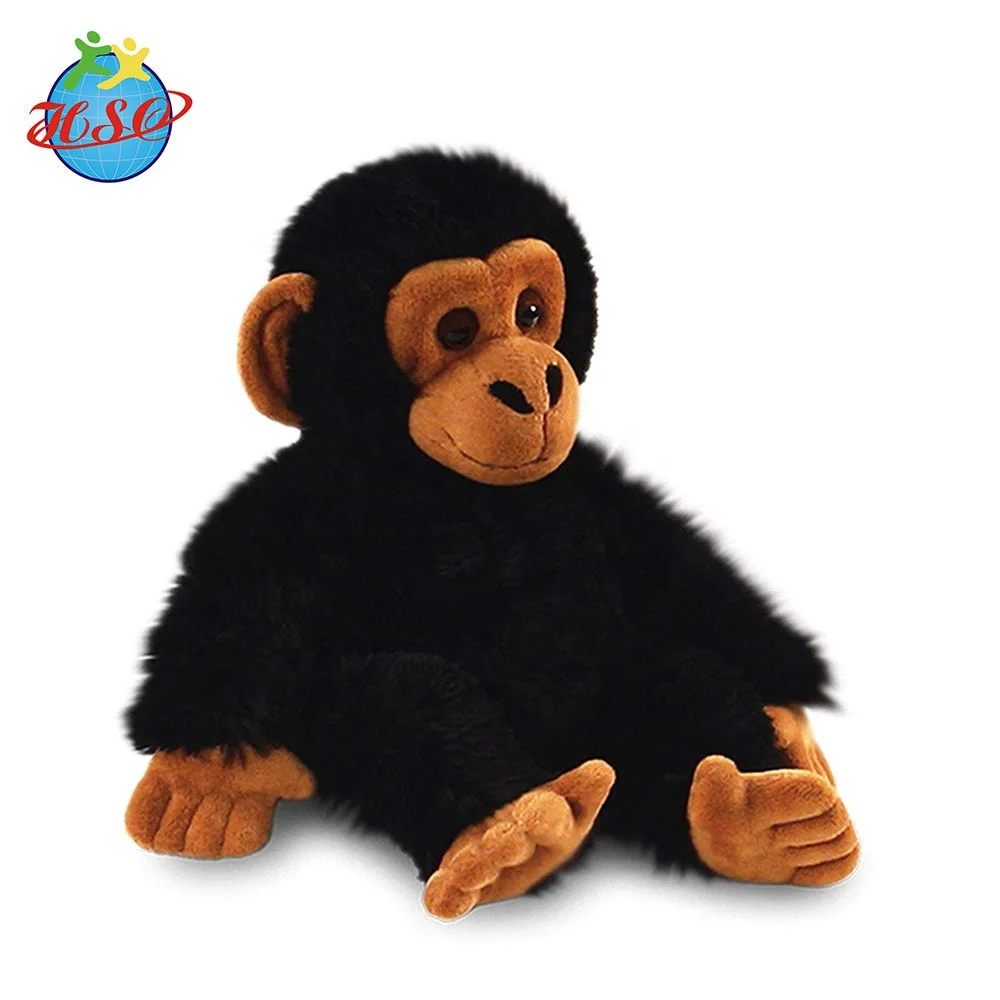 custom stuffed big black apes model monkey plush