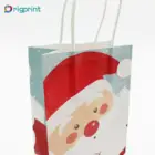 Wholesale recycled christmas craft paper gift party bags in bulk