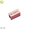 Rose gold square design metal cord stopper double cord lock for bags