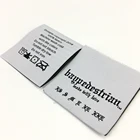 Hot Selling Popular Garment woven label clothes printed label and tags for Summer Fashion T-shirt Women/Men Clothing