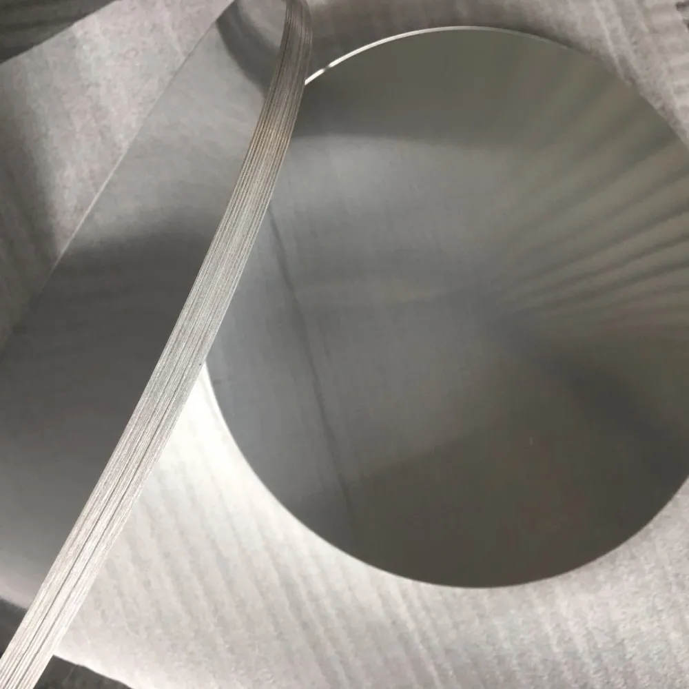 cut aluminum circle nitride wafers pans coated