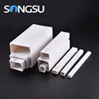 Good insulation fire-proof 16x16 25x16 40x16 40x25 50x50 pvc cable trunking