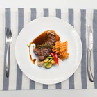 10" dinnerware elegant white bone china dinner plate