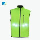 OEM ODM Safety Rechargeable USB LED Flashing Sports Mens Travel Outdoor Vest