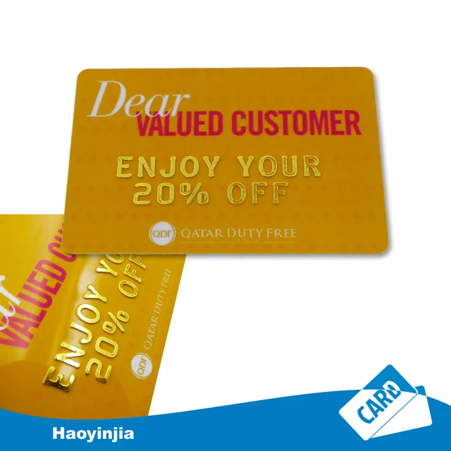 personalized pvc card embossed number plastic card printing