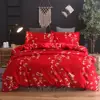 Romantic Red Bedding Sets/Queen Size Bed Sheet Sets/Quilt Cover Sets