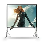 Fast folding Frame Transparent Outdoor Video Projection Screen