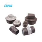 Npt Plug Malleable Iron Fittings Industrial Npt Hexagon/round Head Plug