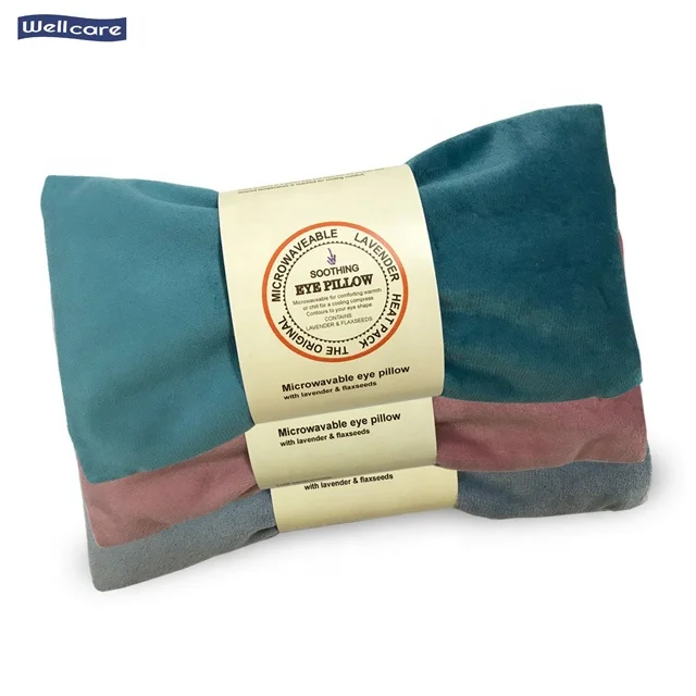 China Eye Pillow Microwavable Heating Pad With Flaxseed And