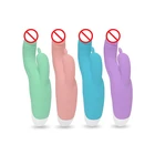 Electric Powerful Vibrator Toys For Ladies,Double Rabbit Vibrator,Medical-grade Silicone Dildo Vibrating Adult Love Toy