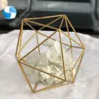 Gorgeous home decor metal gold geometric centerpieces for wedding decorations