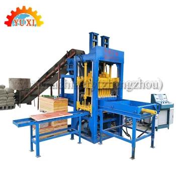 Fully Automatic Hydraulic Compressed Brick Making Machine Interlocking Cement Block Making Machine