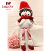 China Made Special Decorations Wear Red Scarf and Fuzzy Hat Fabric Christmas Snowman