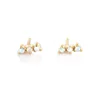 925 silver jewelry minimalist stud opal stone fashion designer earring