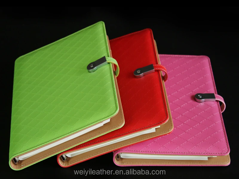multifunctional planner meeting agenda leather notebook with usb