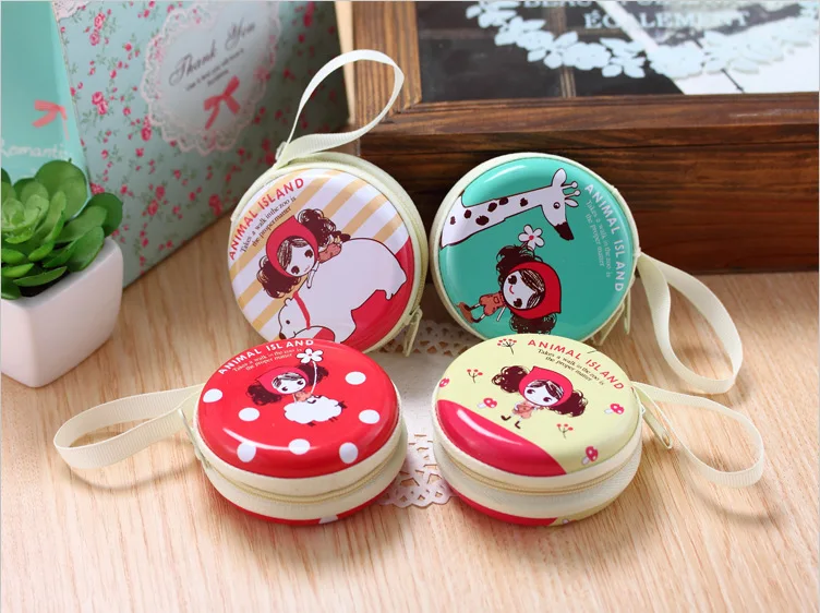 creative mini tin coin purse earphone bag wholesale