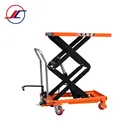 Manufacturing Plant Lift 110kg Scissor Adjustable Double Scissor Lift Table Factory Advanced Table Lift
