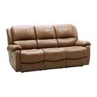 2019 High Modern 3 Seater Electric PU Leather Recliner Sofa Set for living room furniture