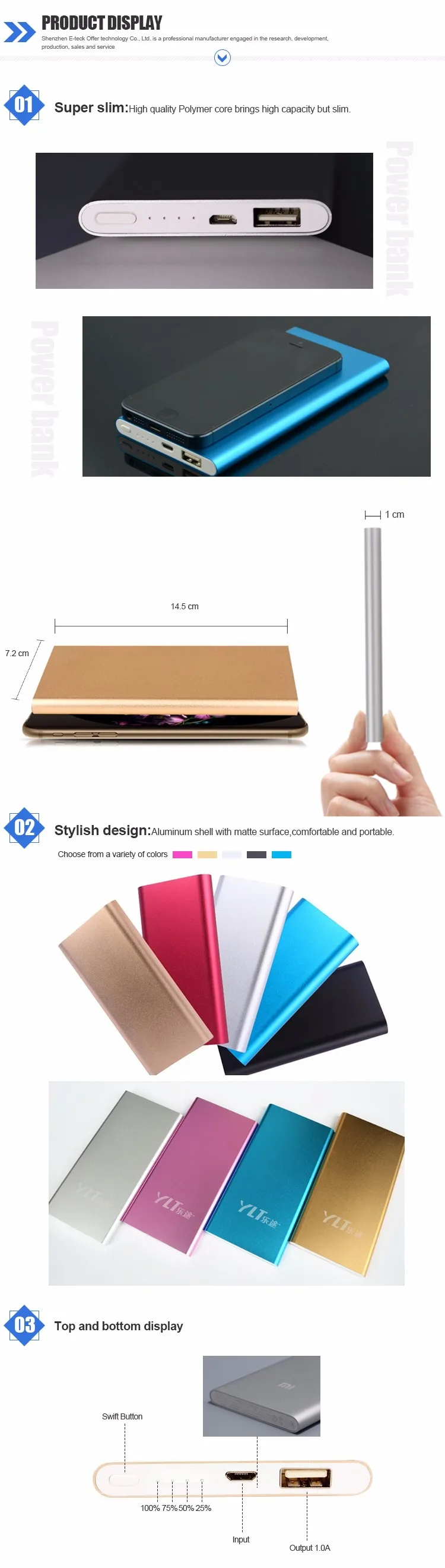High Quality Micro USB Fast Charge 10000mAh Power Bank For Mobile Phone - ANKUX.COM