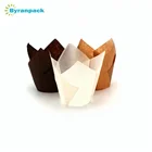 Baking use single wall style Europe greaseproof paper muffin baking cup paper cupcake liner